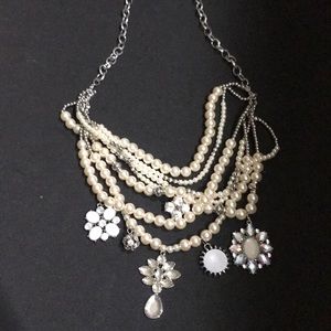 Pearl statement necklace